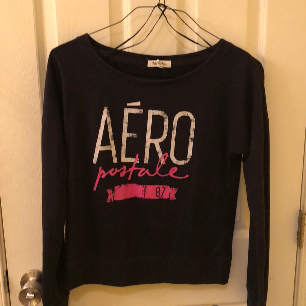 Aeropostale Black Long Sleeve Top